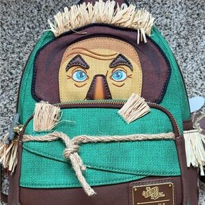 Scarecrow Wizard of Oz Loungefly backpack NWT